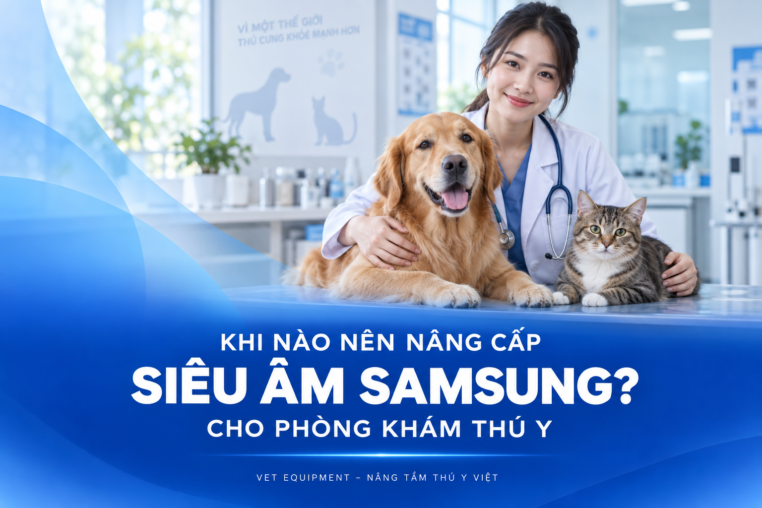 Khi nào nên nâng cấp lên siêu âm Samsung cho phòng khám thú y?